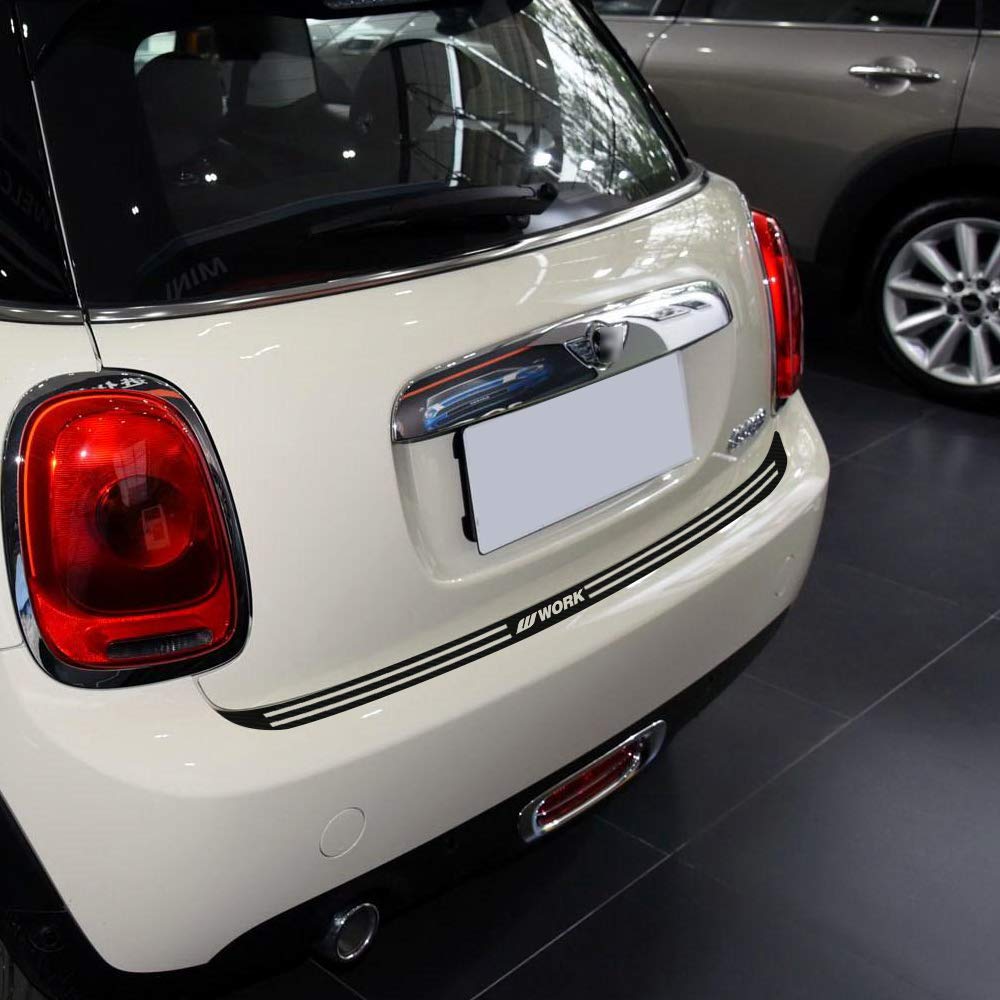 MINI★R55クラブマン用★CLOS バンパープロテクター カーボン調★程度上 MINI CLOS クロス リアバンパープロテクター カーボンルック